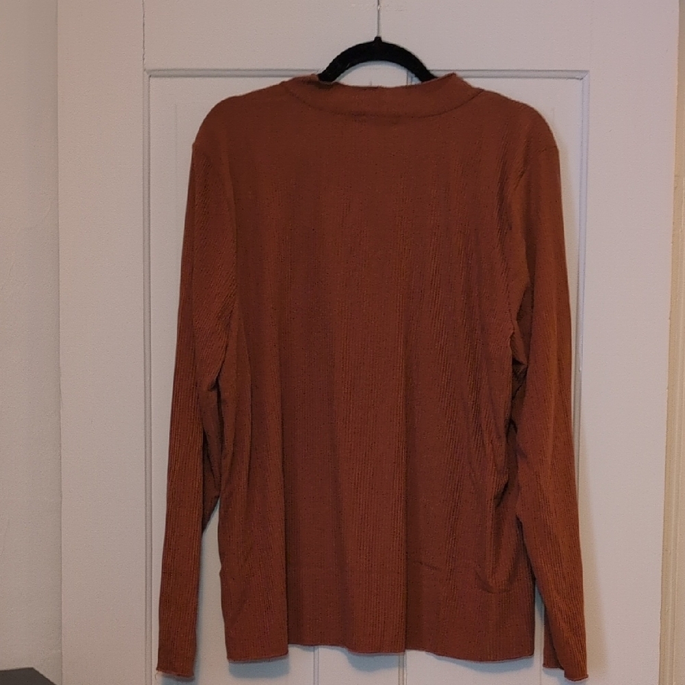 Maurices Rust Long Sleeve Blouse - Picture 6 of 6
